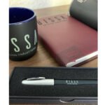 kit empresarial de agenda, taza de cerámica, bolígrafo y termo con grabado láser_3