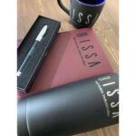 kit empresarial de agenda, taza de cerámica, bolígrafo y termo con grabado láser_5