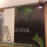 rotulacion de vinil para tapial plaza galerias Queretaro